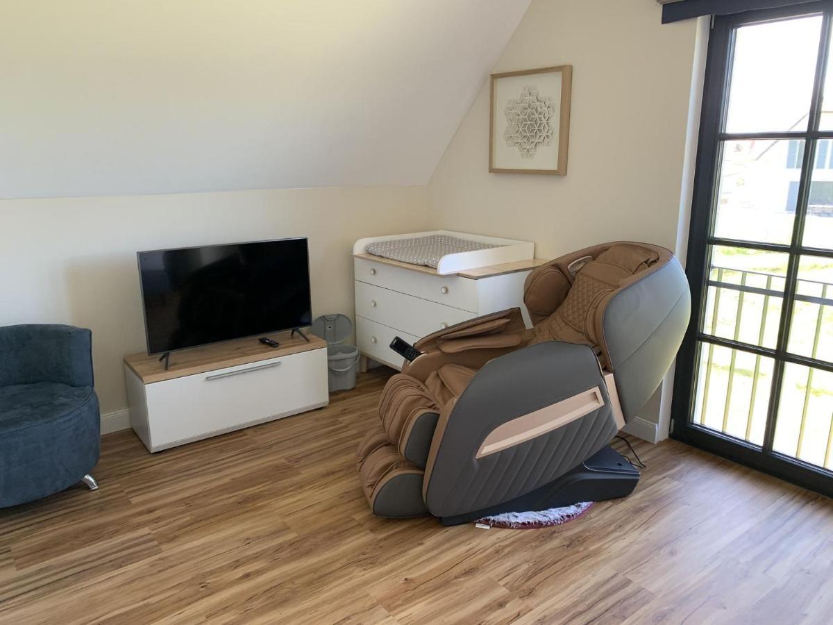 Reetland Am Meer - Premium Reetdachvilla Mit 3 Schlafzimmern, Sauna, Kamin Und Massagesessel F05 درانسكي المظهر الخارجي الصورة