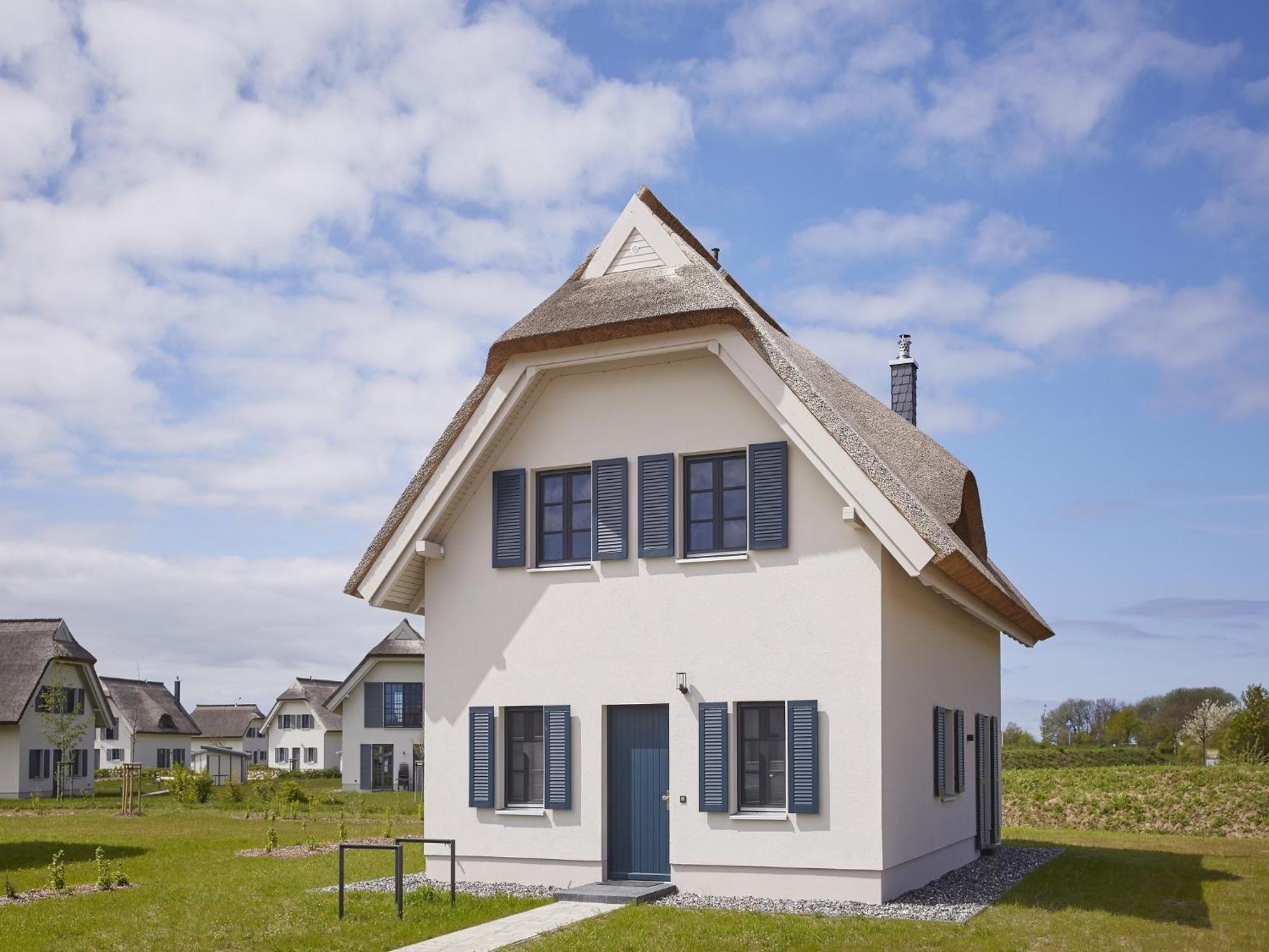 Reetland Am Meer - Premium Reetdachvilla Mit 3 Schlafzimmern, Sauna, Kamin Und Massagesessel F05 درانسكي المظهر الخارجي الصورة