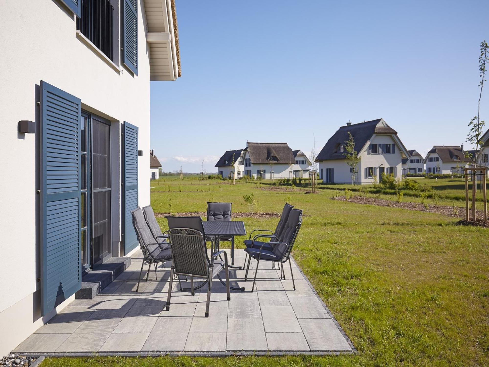 Reetland Am Meer - Premium Reetdachvilla Mit 3 Schlafzimmern, Sauna, Kamin Und Massagesessel F05 درانسكي المظهر الخارجي الصورة